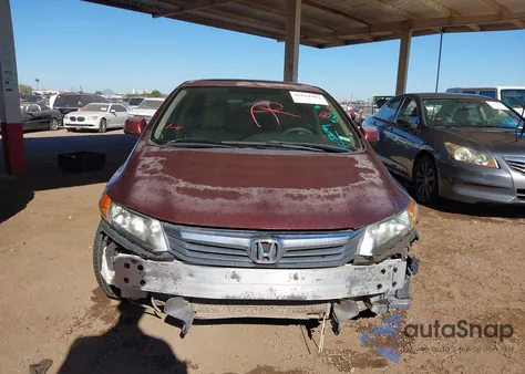 2012 Honda Civic Ex z USA, uszkodzony, nr VIN 19XFB2F85CE336199